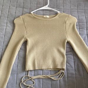 Tan long sleeve shirt